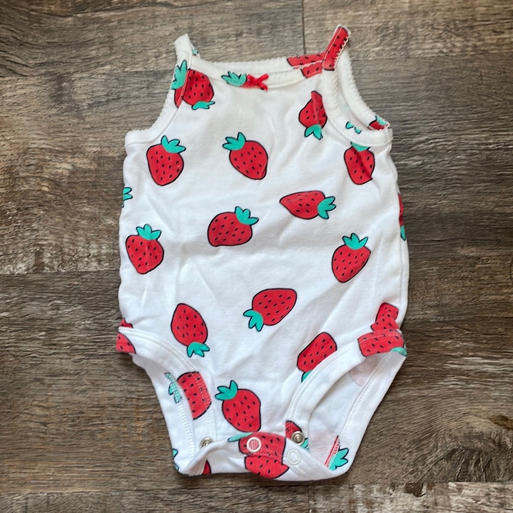 Carters Strawberry onesie